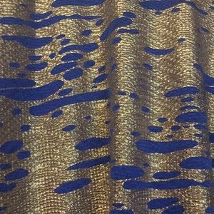 Long shirt dress from ASOS..shimmery gold and blue